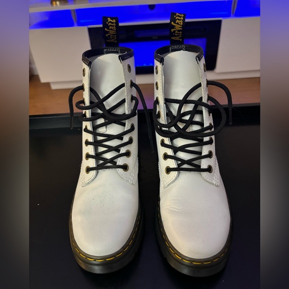 Dr. Martens Shoes - Doc Marten's White Boots